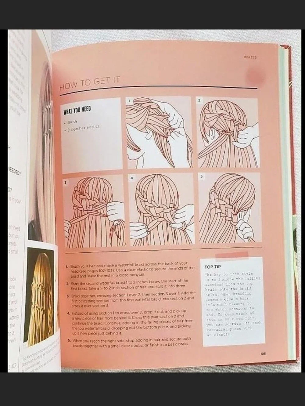 Braids, Buns, and Twists Book How to Do Your Hair Guide Hair Tutorial Book New